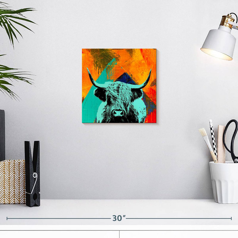 Highland Cow VI, 10" H x 10" W