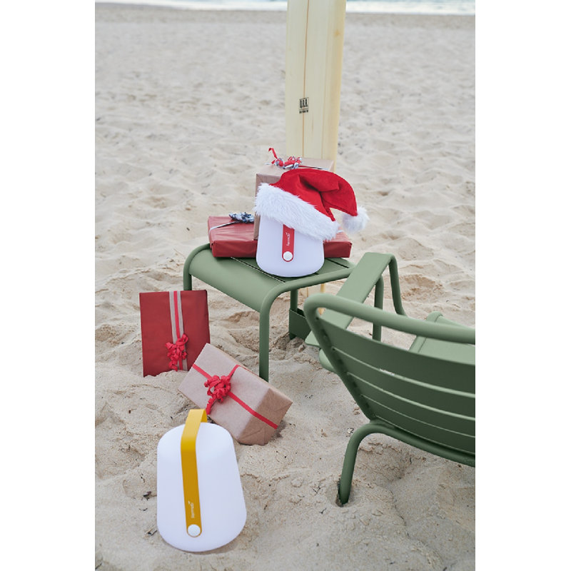 Luxembourg Outdoor Side Table, Latte Beige