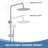 Wall Mount 304 Stainless Steel Rust-free Triple Function Outdoor Shower with Handheld Shower and Footwash Spout-112331610