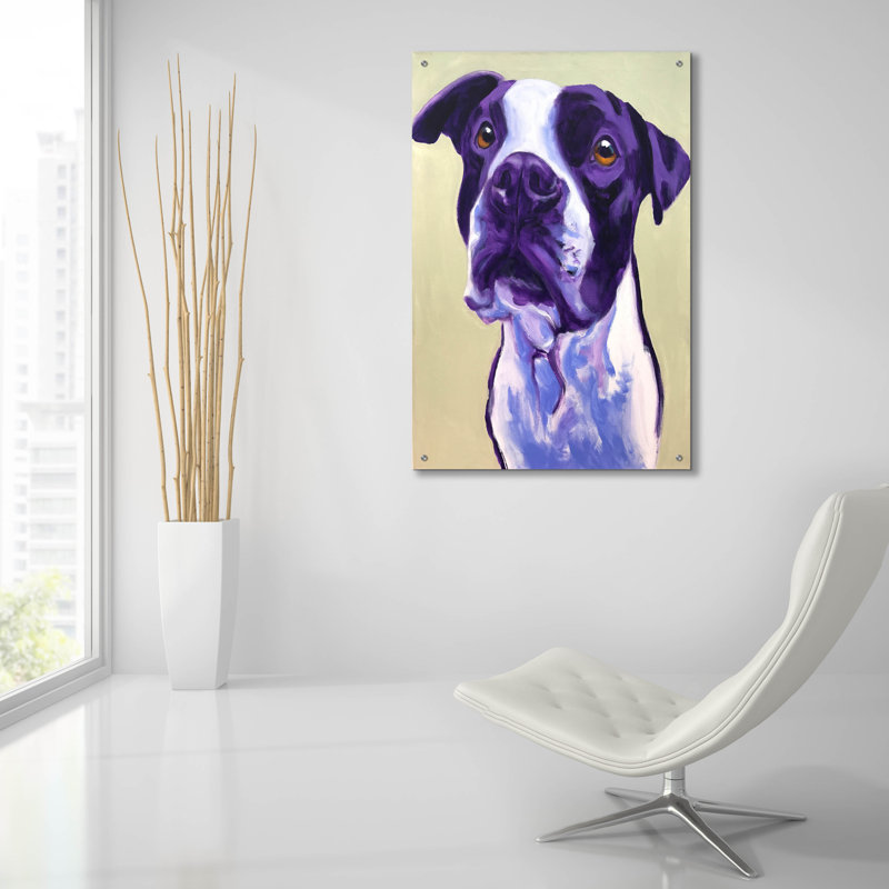 «Pit Bull - David» par Dawg Painter, H 36 po x l 24 po x P 0,2 po