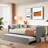 Upholstered Daybed With Pop Up Trundle-430244547