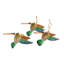 One Allium Way Handmade Hummingbird Joy Wood Ornaments