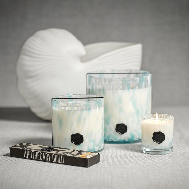 Bougie en verre AG Opal dans une boîte cadeau, Sunset Beach