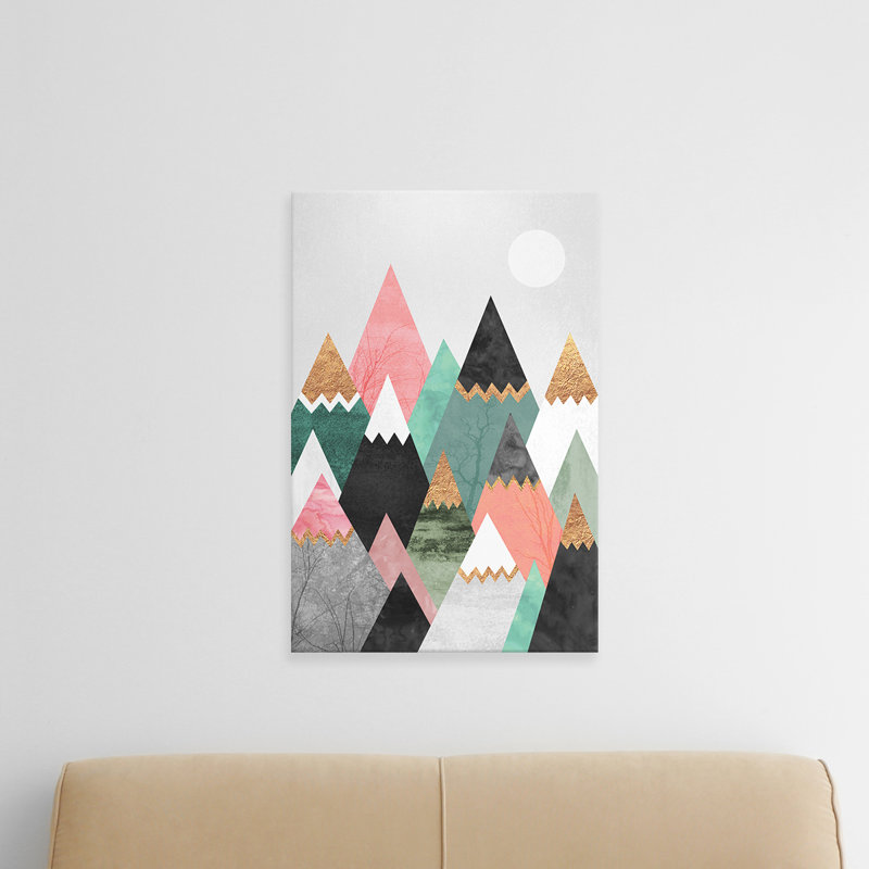 Pretty Mountains - Print on Canvas, No Frame, 66.04 cm H x 45.72 cm W x 1.91 cm D