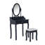 Ensemble coiffeuse avec miroir Balzourt