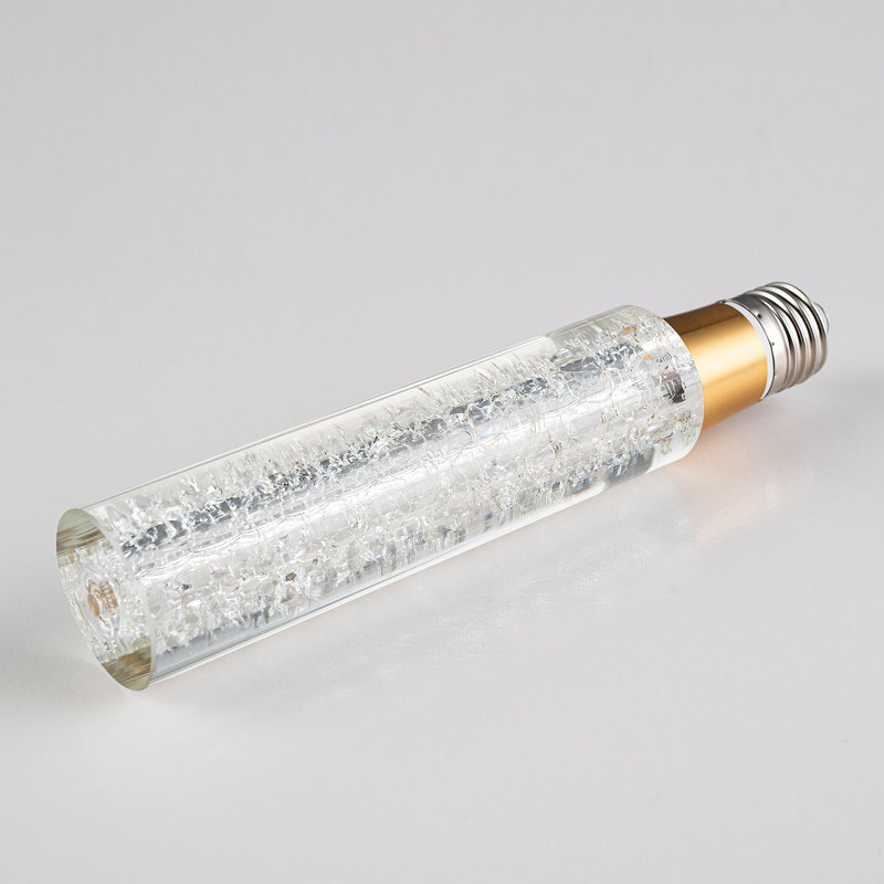 Ampoule DEL en cristal de style solide, blanc chaud 3000K, ampoules à culot moyen E26 / 27 (base non incluse), Étoilé 