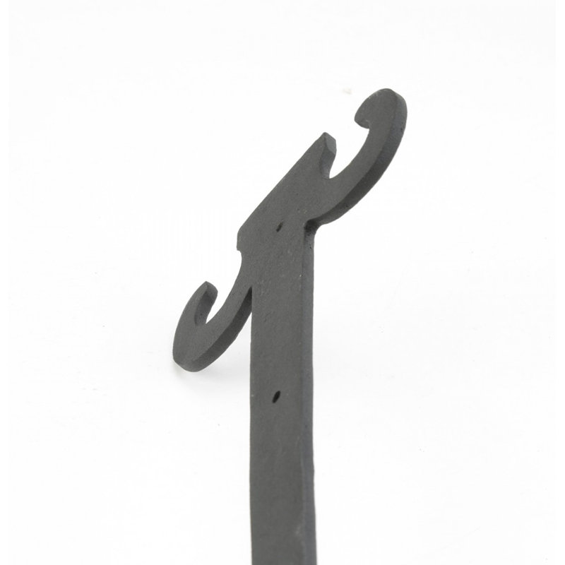 Charnière de sangle de porte factice en fer lourd fleur de lis