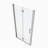 1 3/8" Adjustment,Universal Pivot Shower Door, With 1/4" Tempered Glass Finish-123810729
