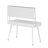 White Multi-functional Study Desk With Magnetic Dry Erase Board, Storage Shelves & Pull-out Drawer