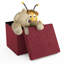 Chakera 30cm Wide Square Solid Colour Ottoman with Storage-744287261