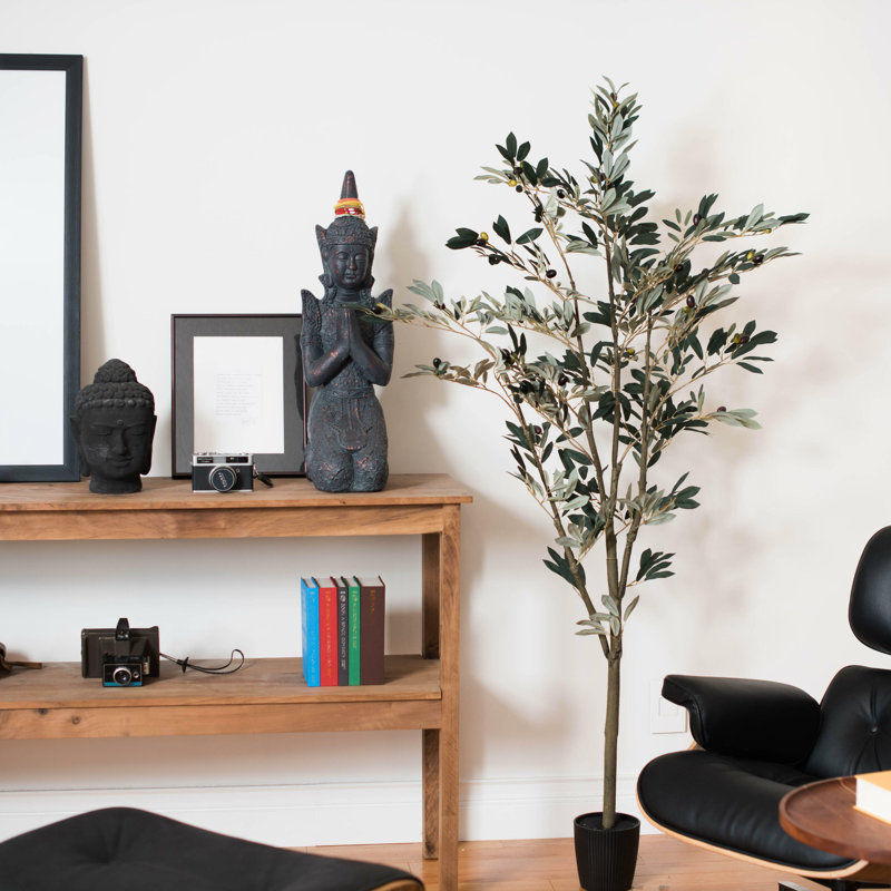 Winnetka Faux Tree in Pot, 72" H x 34" W x 34" D