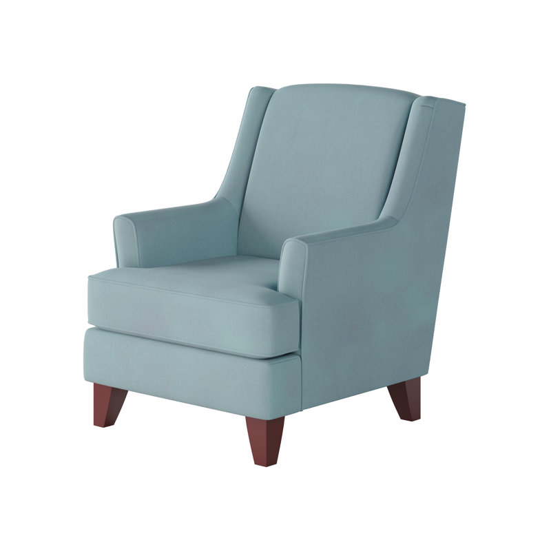 Venton Upholstered Accent Chair, Bella Skylight Polyester