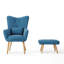 Hraztan Upholstered Accent Chair with Footstool-1574383477