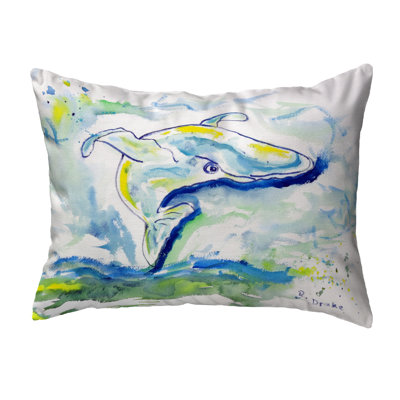  Whale Indoor / Outdoor Rectangular Throw Pillow