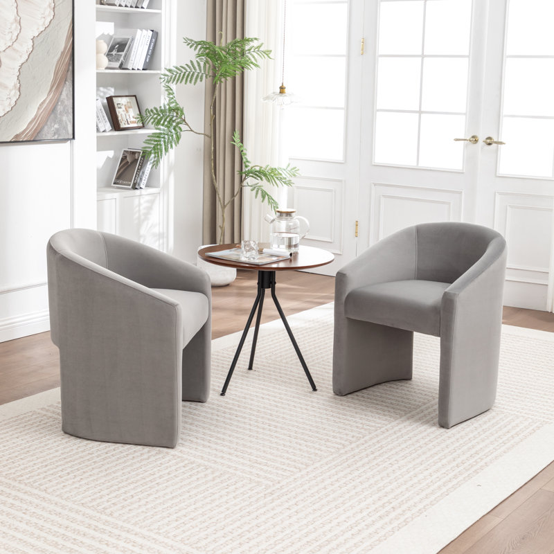 Chaise rembourrée Halley, Gris
