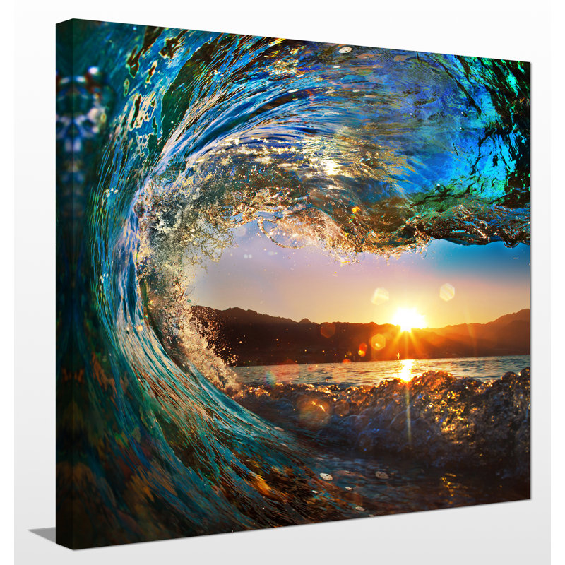 « pipeline i », reproduction de photo sur toile tendue, H 18" x l 18" x P 1"