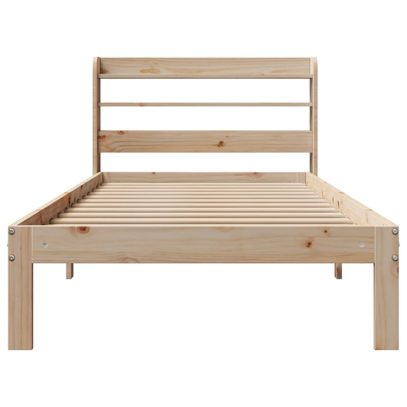 Storage Bed, Brown, European Single (90 x 200 cm)