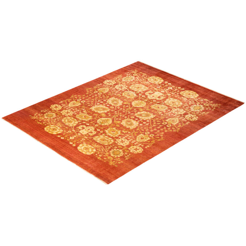 Shanitra One-of-a-Kind 7' 8" X 9' 9" Hand Knotted Area Rug