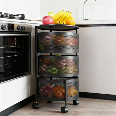 60cm H x 34cm W Utility Cart with Wheels