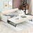 Twin Daybed With Trundle And Interface - Beige Hue Foldable Charging