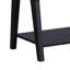 Table de bout 22 pouces avec plateau relevable et tablette inférieure, noir Edward