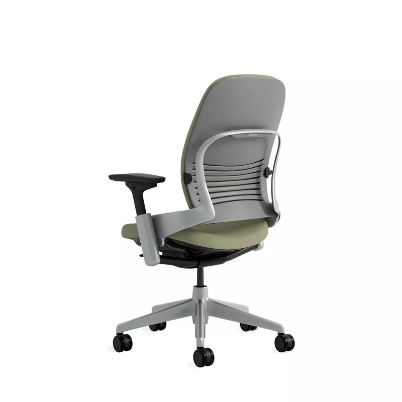 Steelcase Leap® Task Chair, Seagull, Olivine, Hard Floor Casters