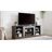 58.31" Cherry TV Media Stand with Faux Stacked Stone & Open Storage-1897615036-1897615037-1897601508