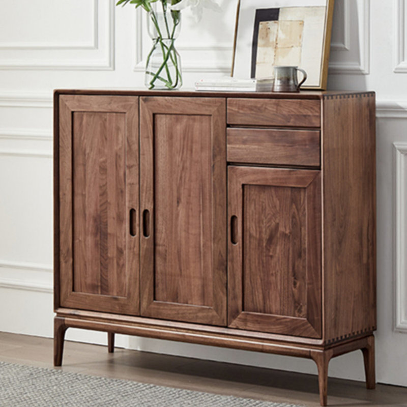 Simple Solid Wood Porch Cabinet
