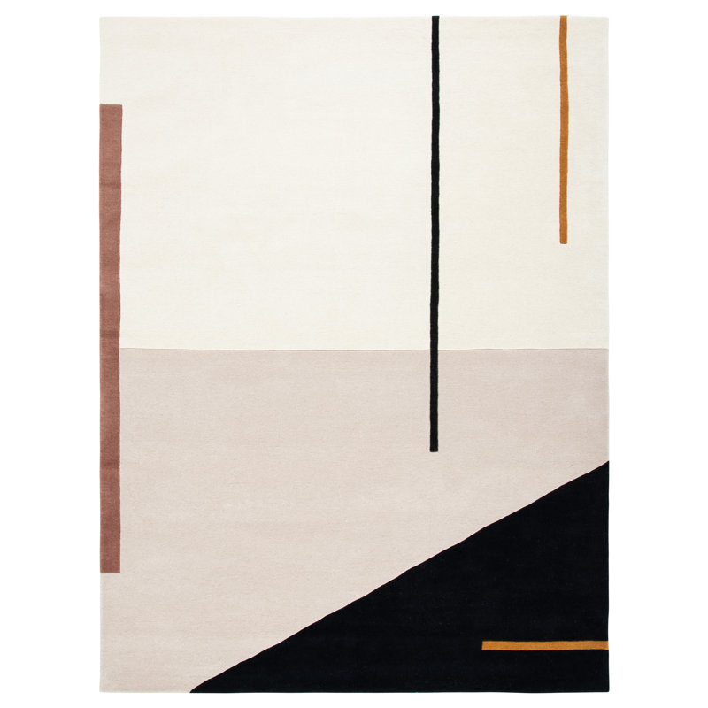 Tapis en laine touffeté à la main Delahni, Rectangle 11 pi x 15 pi