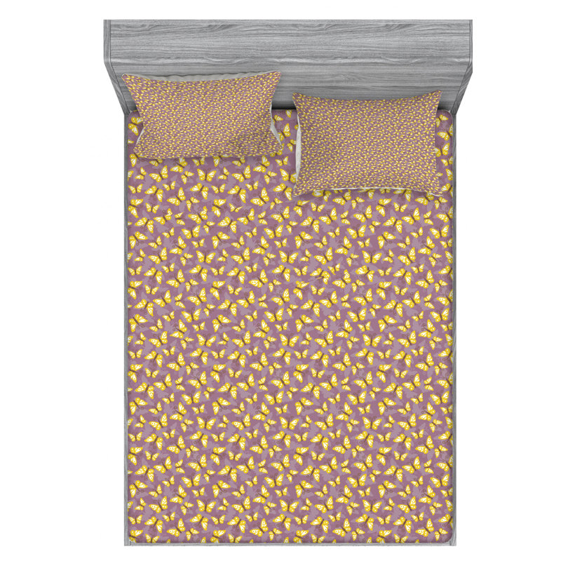 Microfiber Sheet Set, Queen Sheet Set with Fitted Sheet