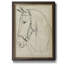 «Horse In Bridle S croquis II», toile encadrée de qualité supérieure - prête à être accrochée-1486077251-1482796560