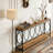 2-Tier Long Console Table Sofa Table Entryway Console with Storage Shelf