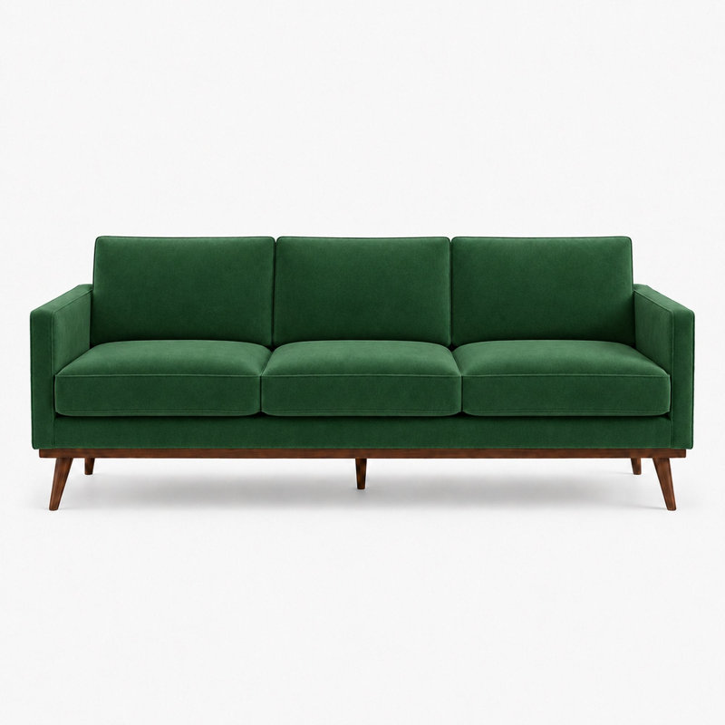 Shiny Solid Velvet | Gian Fabric, Emerald