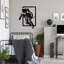 Élégant accessoire mural en métal noir décoratif, 27,2 po x 20,5 po | 100% métal, épaisseur: 0,06 pouce | Conception légère, parfaite pour la décoration intérieure et les espaces de bureau, élément décoratif durable et élégant