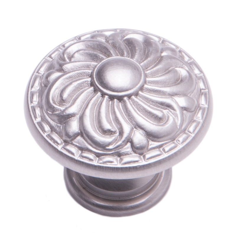 CK Series 1 3/8" Diameter Mushroom Knob, Satin Nickel (Pewter)