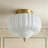 Milk Glass Semi Flush Mount Ceiling Light-1185819411