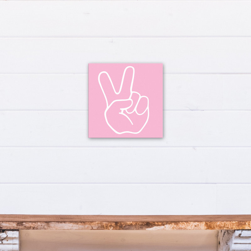 Toiles d’art Cammie, H 12 po x l 12 po x P 1,25 po, Rose