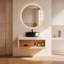 Meuble-lavabo mural 30 po avec lavabo en céramique et compartiments de rangement ouverts-870948697-870948700