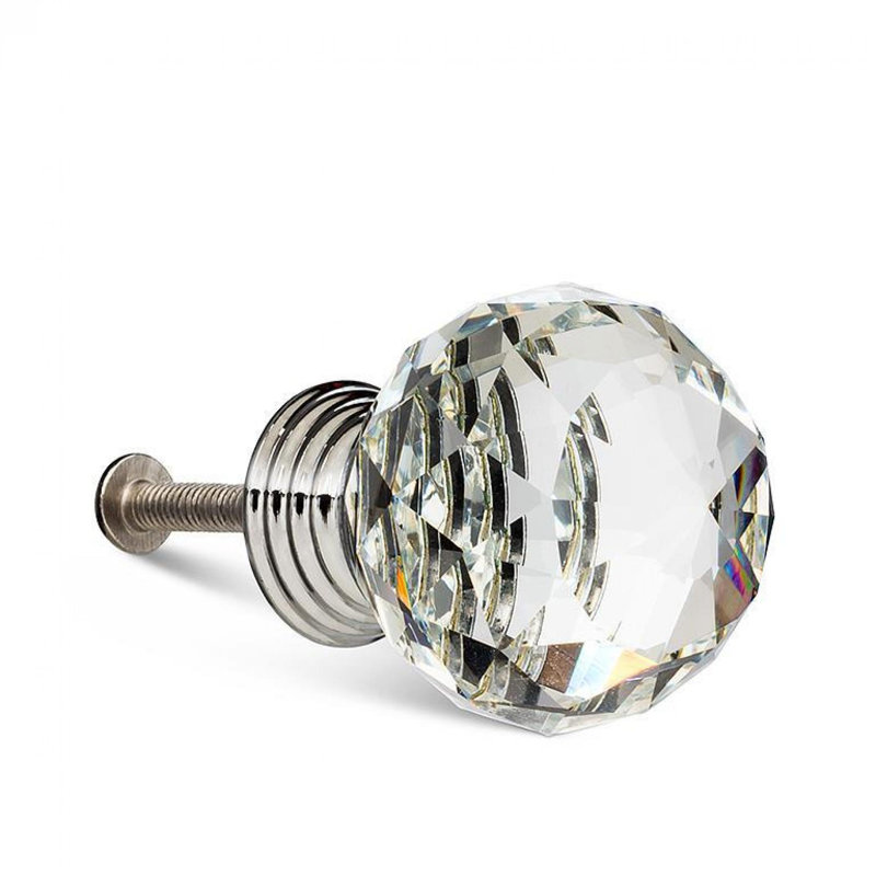 Poignée cristal, 1.5"