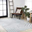 Tapis intérieur / extérieur rayé bleu clair / ivoire Maribo-1080227140