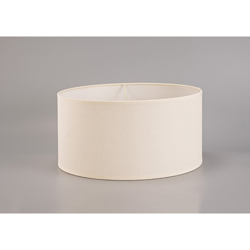 20cm H Silk Oval Wall Sconce Shade ( Clip On ) in Ivory