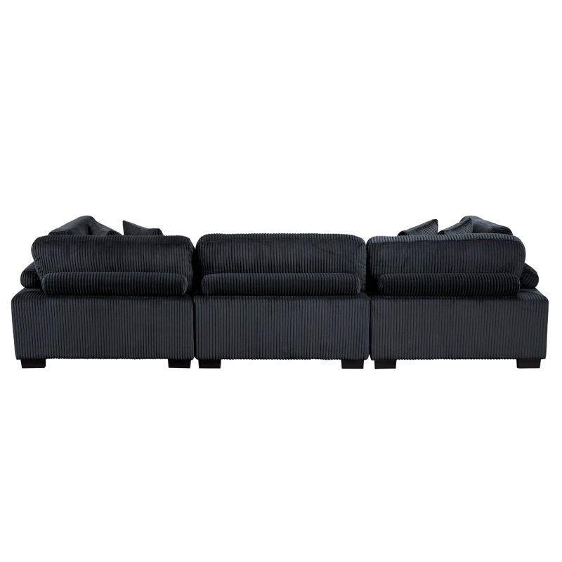 Traverse Black Modular Sofa