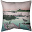 Coussin décoratif Katsushika Hokusai Tsukuda dans la province de Musashi