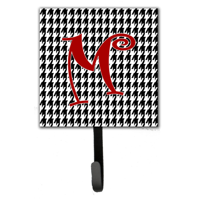 Crochet mural houndstooth monogramme, M