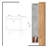 Modern Nightstand with PU Leather Handle, Oak & White, 19.7 x 21.7 x 15.7 inches | 100% Melamine Coated Particle Board, Thickness: 0.7 inches | Scandinavian Design, Multiple Shelves, Stylish & Functional Storage Solution-414223943