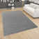 Rectangle Linglestown Solid Machine Made Polypropylene Area Rug in Anthracite