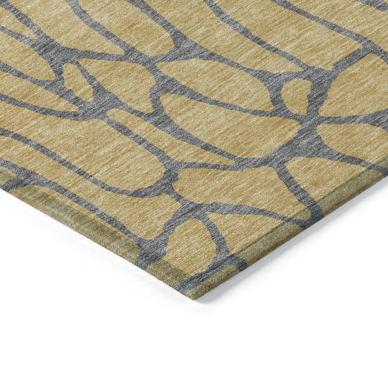  Tapis intérieur / extérieur lavable à la machine Chayden ACN1023, Rectangle 1 pi 8 po x 2 pi 6 po