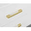 Wood Bedside Table 2 Drawers Metal Handles - Modern Design-103145051