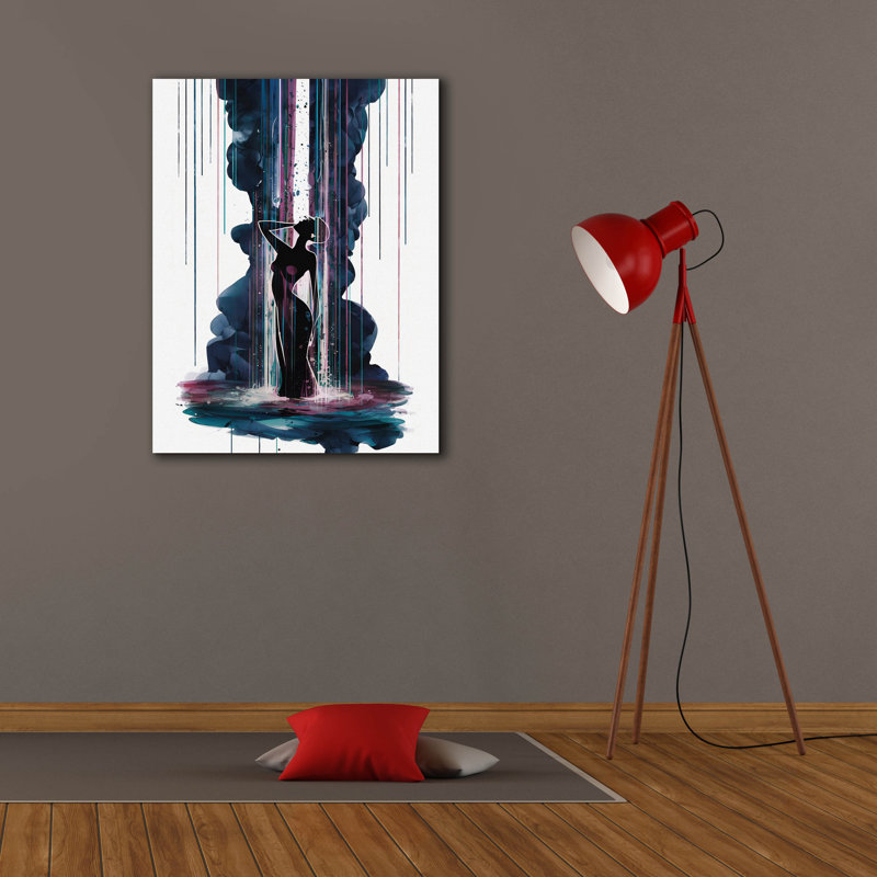 «Waterfall» par Andreas Magnusson, art mural sur toile, H 34 po x l 26 po x P 1,5 po