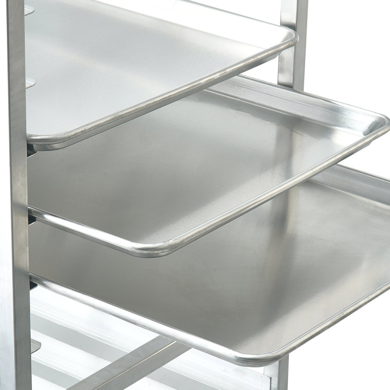 10-Tier Aluminum Commercial Bakery Rack with Wheels